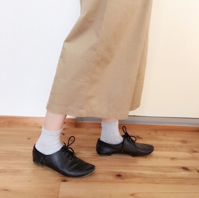 コットンワイドパンツ8分丈 ベージュ | iichi 日々の暮らしを