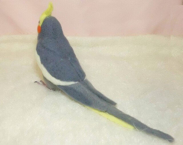 羊毛フェルト オカメインコ ノーマル 羊毛フェルト とりもの