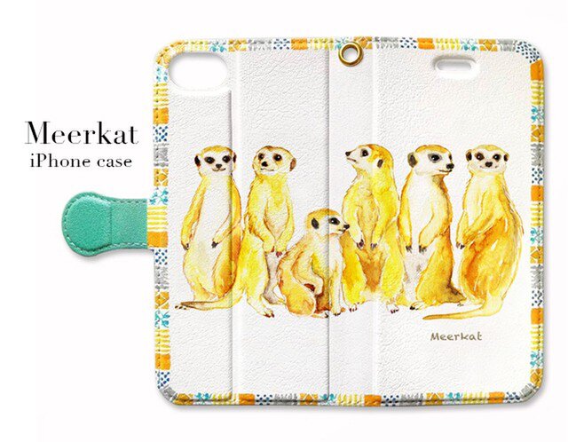 ミーアキャット のiphoneケース Iichi ハンドメイド クラフト作品 手仕事品の通販