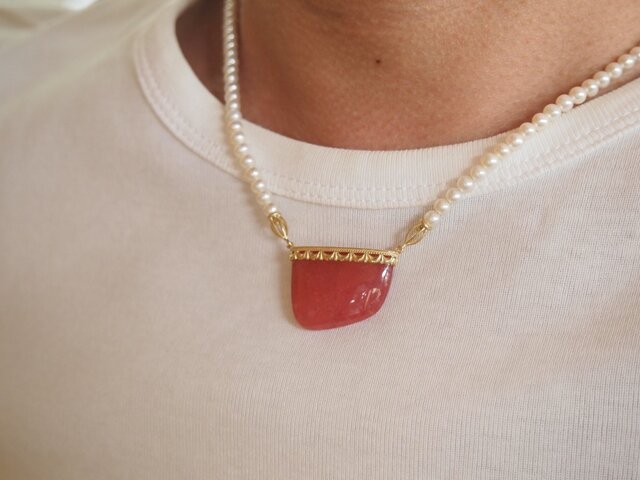 大粒インカローズ/ネックレス | iichi 日々の暮らしを心地よくする