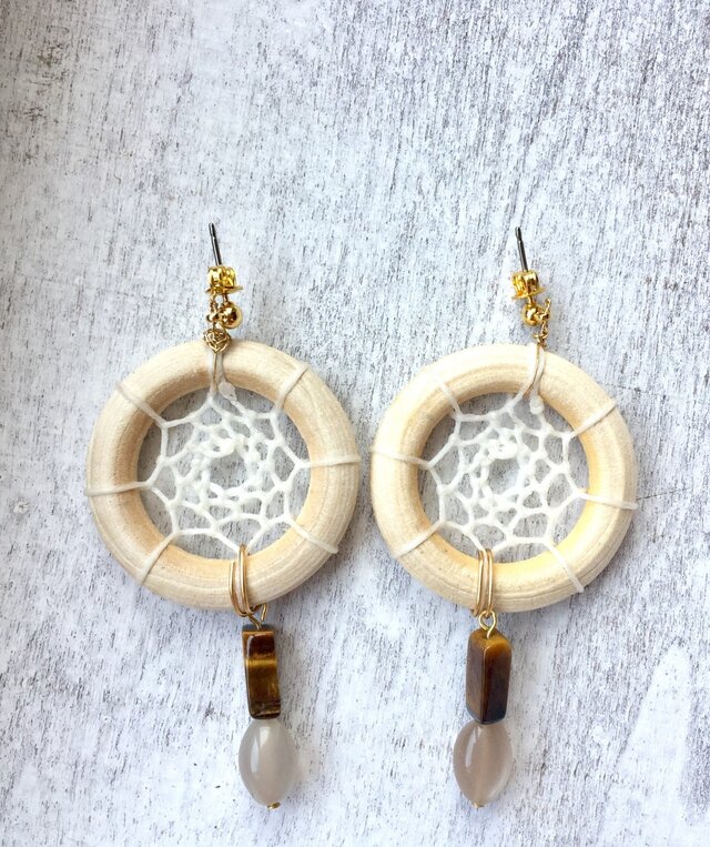 ドリームキャッチャーピアス　※チタンポスト