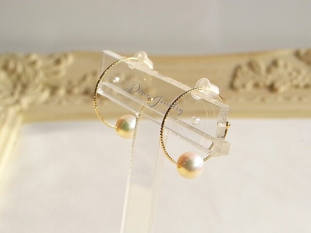 パールフープピアス10K 2wayスタイル | iichi 日々の暮らしを