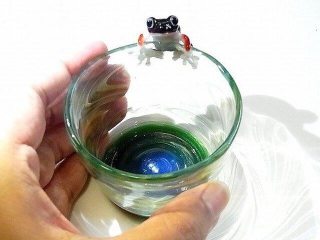 Frog Glass カップ【kengtaro/ケンタロー】 カエル ボロシリケイト