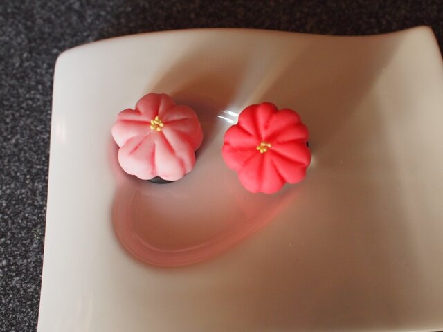 和菓子(練りきり)マグネット(2個セット)の画像1枚目