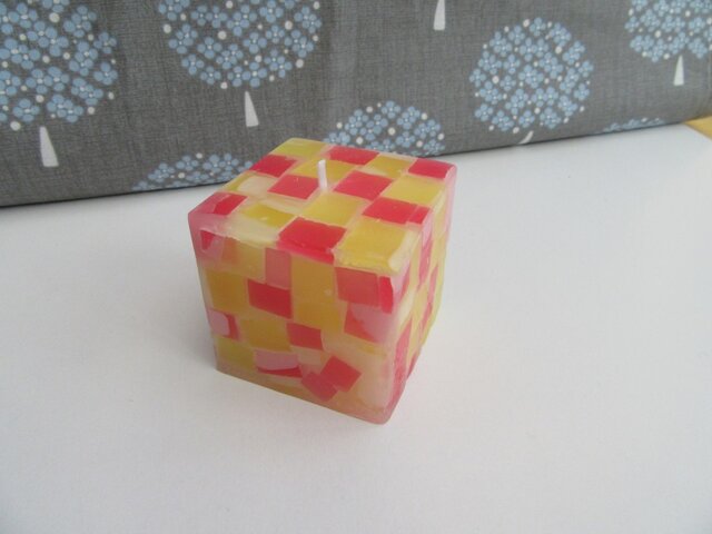 送料無料! mozaiku cube キャンドル 002の画像1枚目