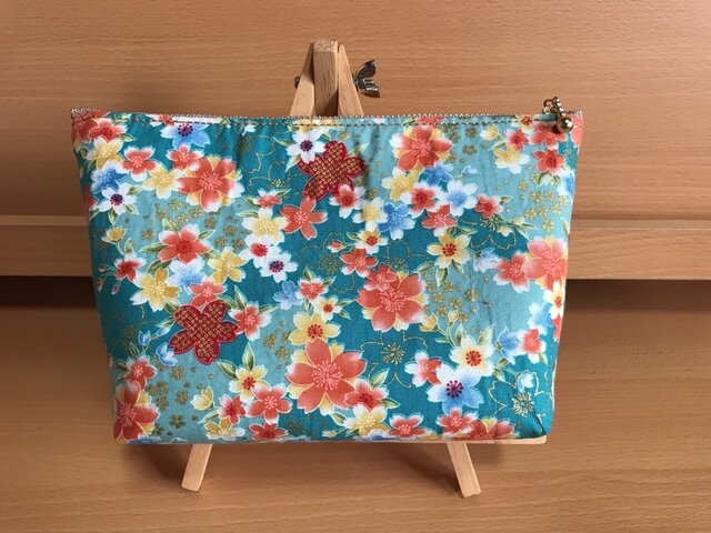 和柄 桜柄ポーチの画像1枚目