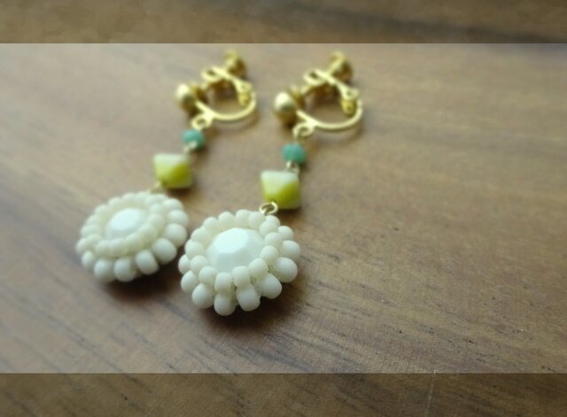 swarovski vintage a pierce・earringの画像1枚目