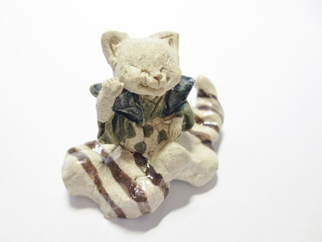 くものり縁起物 -しろ招き猫- の画像1枚目