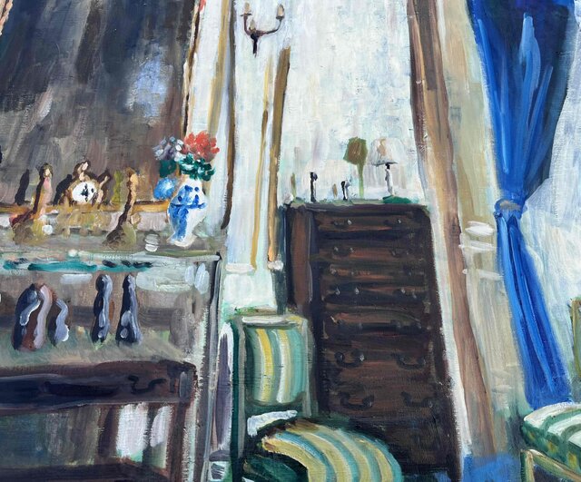 73×91㎝・額装「異国の部屋」F30・油彩画・原画 73×91㎝「異国の部屋」F30・油彩・額装・原画 | iichi 日々の