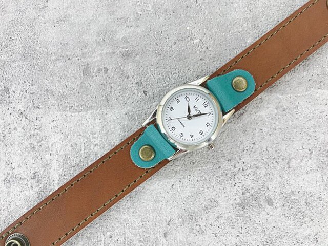 △STITCH 大人カジュアルチョコミント「ステッチラン 腕時計」男女兼用