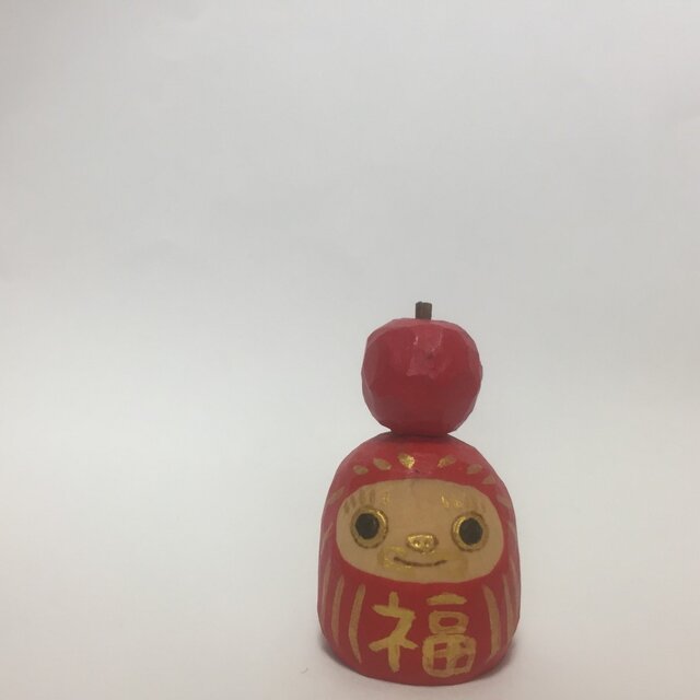 りんごダルマの画像1枚目