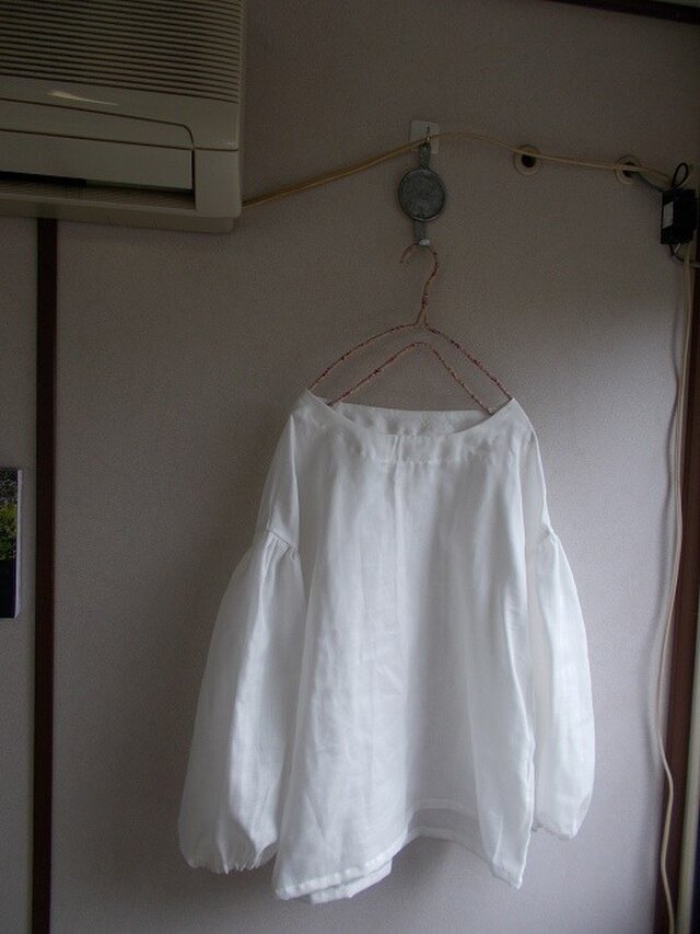 リネン袖バルーンプルオーバー