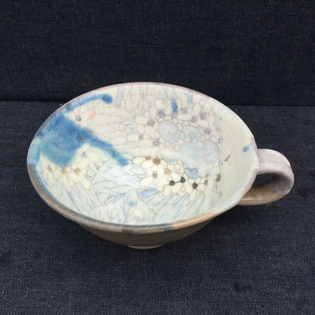 紫陽花スープカップの画像1枚目