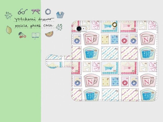 【新作・再販】: : : 切手 : : : 手帳型スマートフォンケースの画像1枚目