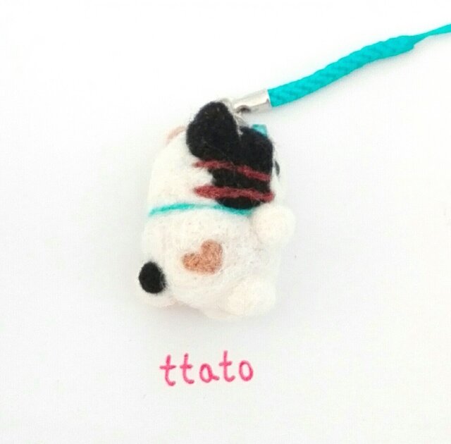 三毛猫のストラップミニ羊毛フェルト | iichi 日々の暮らしを