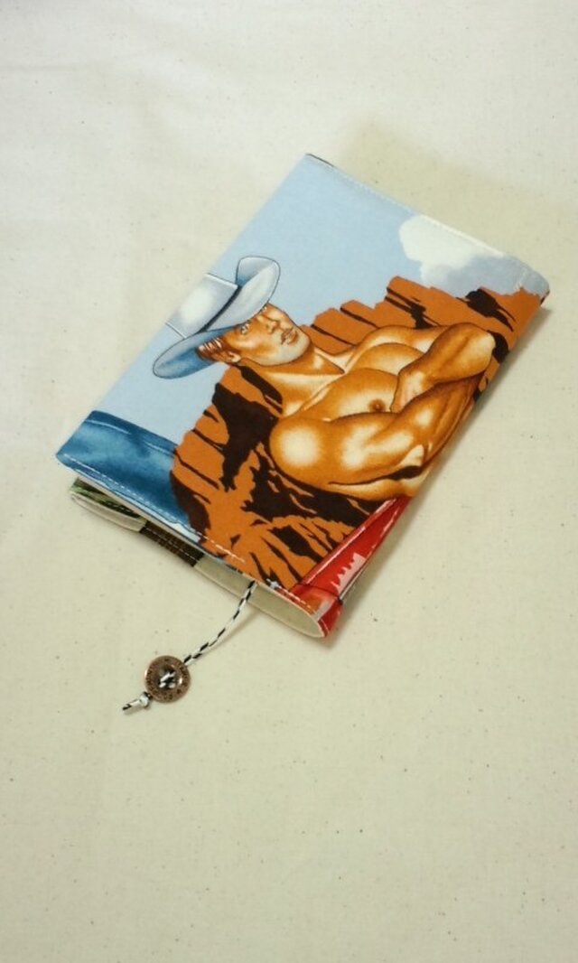 ハヤカワ専用・文庫本用ブックカバー(カウボーイ)の画像1枚目