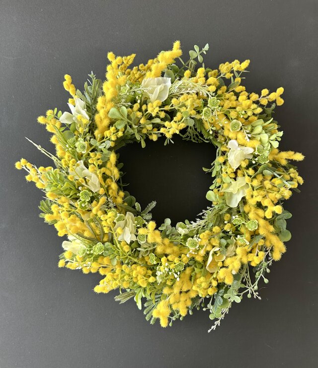 ミモザリース L size『受注制作』