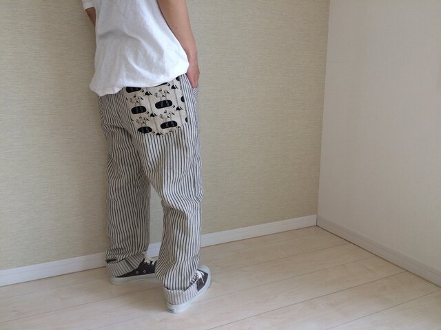 綿麻のゆるパンツ173(グレー)の画像1枚目