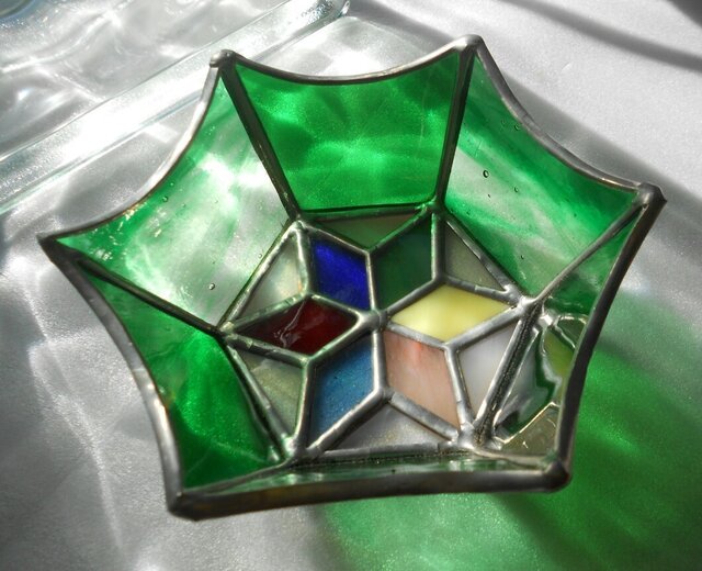 ステンドグラス　小物入れ　メルヘン ステンドグラス 小物入れ 【ハートのポプリボックス】 その他