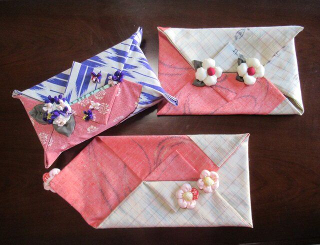 ◇ティッシュケース入れ☆ちりめん細工☆布花シリーズ☆アジサイ