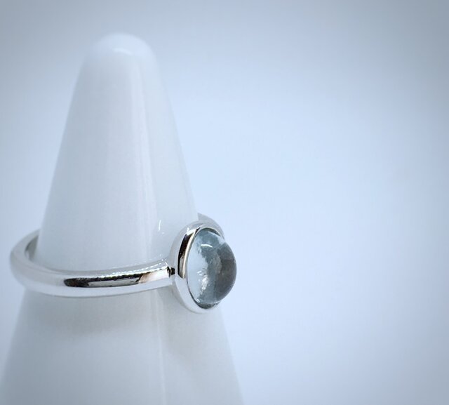 アクアマリン silver925 リングの画像1枚目