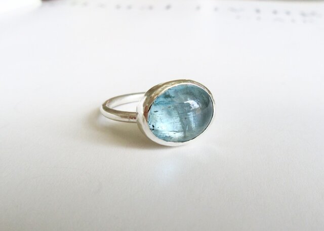 11号 アクアマリン ringの画像1枚目