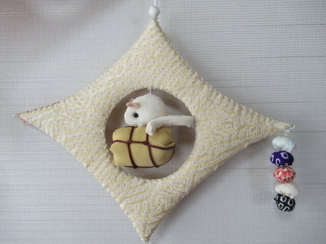 ☆節分 ☆歳時物☆豆まき☆ちりめん細工☆着物地☆壁飾り