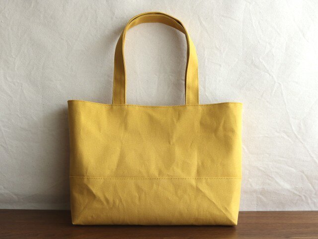 【受注製作】レモネード 倉敷産帆布使用横長トートLの画像1枚目
