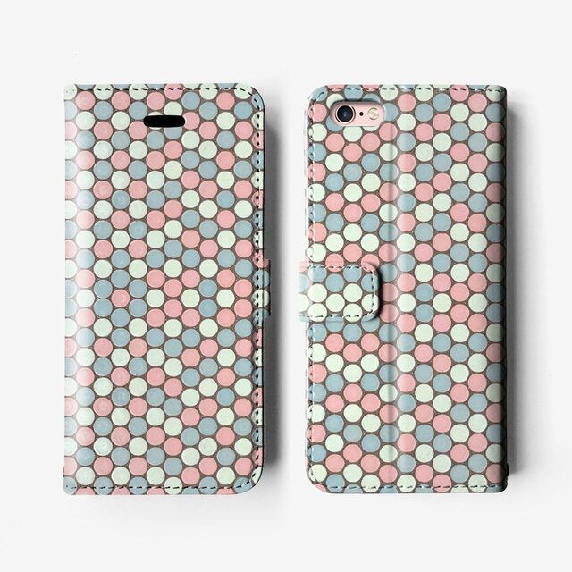 *大人かわいい*手帳型 iPhone 7 / 7+ / SE / 6 / 6S / 6+/ 6S /5 ケース B110の画像1枚目