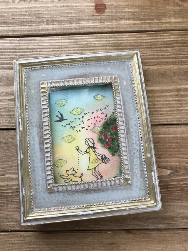 lemon-coloered dress.の画像1枚目