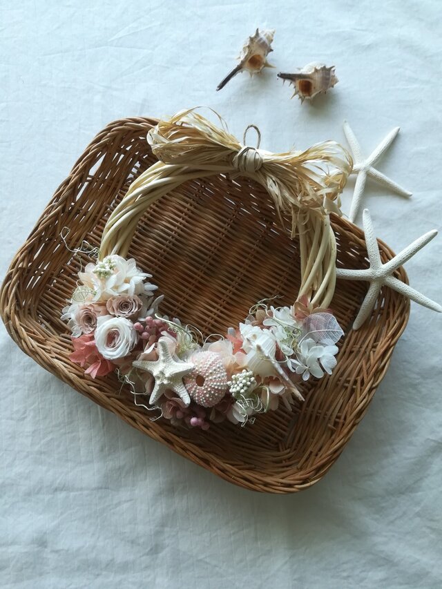 【送料無料】wreath“海の夕暮れ”