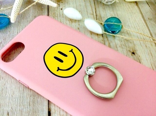 スワロフスキーリングつき♡iphoneケース にこたんの画像1枚目