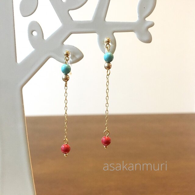 swarovski earring/pierceの画像1枚目