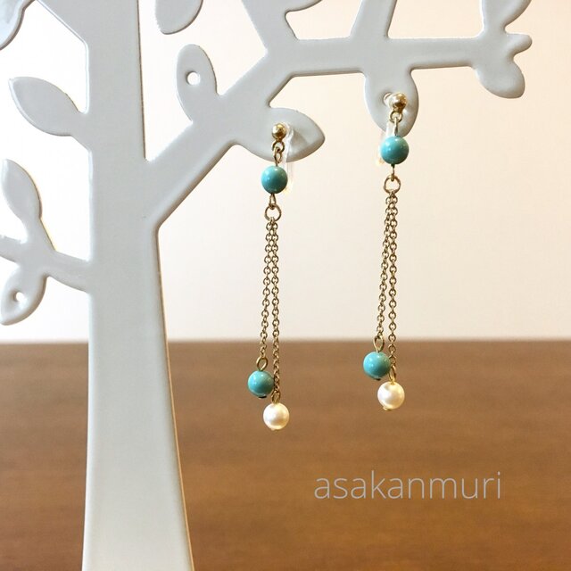 swarovski earring/pierce【a】の画像1枚目