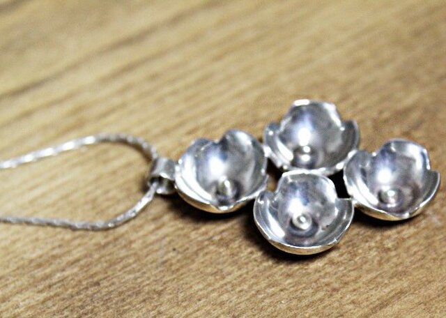 銀のあじさい silver ネックレスの画像1枚目