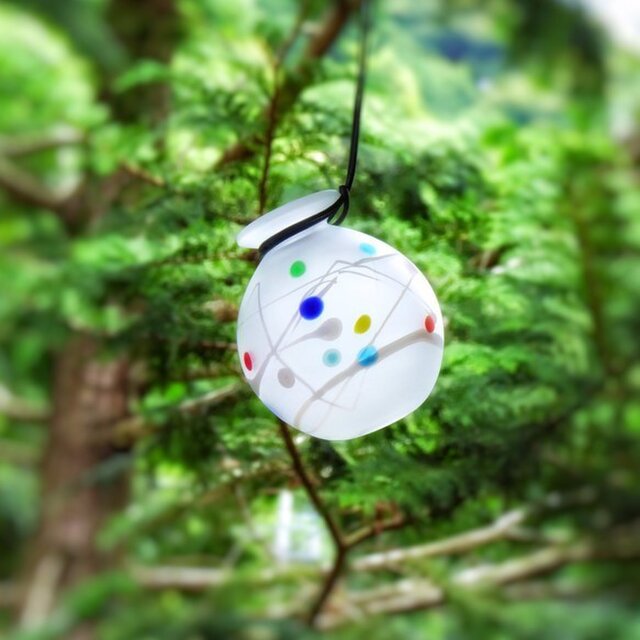 ヨーヨー花入れ・クリア(フロスト仕上げ)の画像1枚目