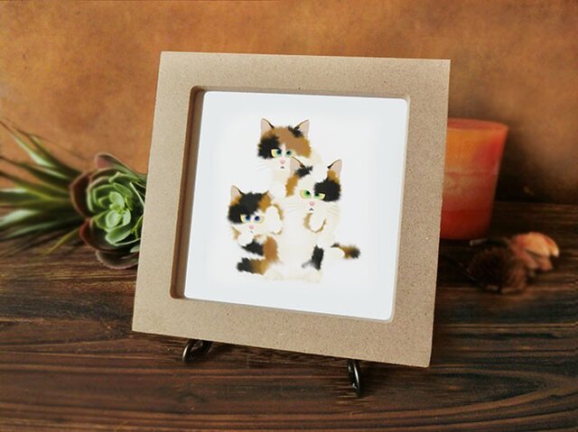 猫 じゃれる・・ミケの画像1枚目