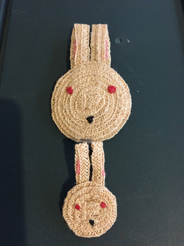 ウサギさんバッヂ(ピンク) 中の画像1枚目