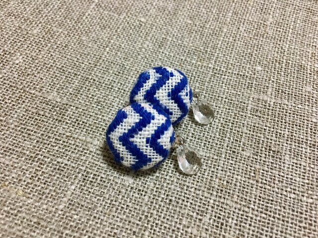 こぎん刺し サマーイヤリングの画像1枚目