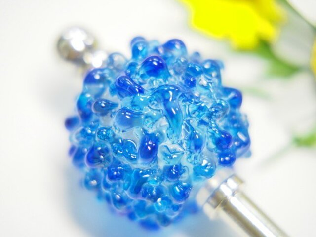 露の玉かんざし 青の画像1枚目