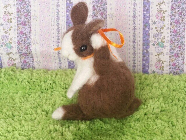羊毛うさぎM*ダッチチョコ*立ち耳*耳掃除の画像1枚目