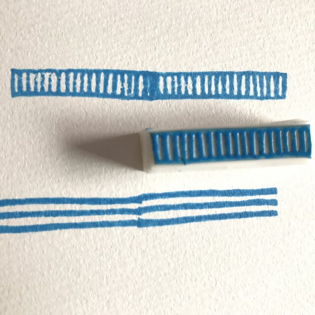 ラインの消しゴムはんこ④の画像1枚目