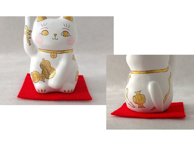 幸せを呼ぶ　招き猫　打出の小槌 招き猫 瓢箪と打ち出の小槌 | iichi 日々の暮らしを心地よくする