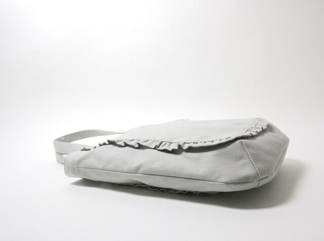 フリルトートバッグ ✳︎ ライトグレー レッスンバッグ | iichi