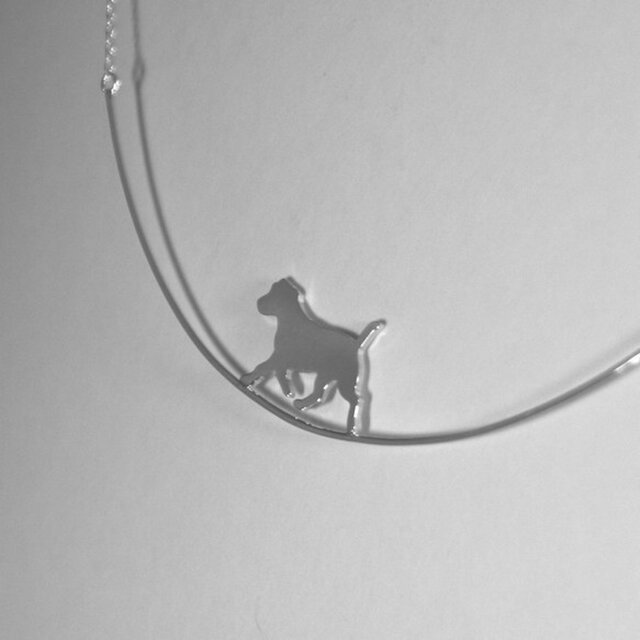 11D688/Dior/ネックレス/チョーカー/ドッグ/犬/シルバー/925 org.jpg