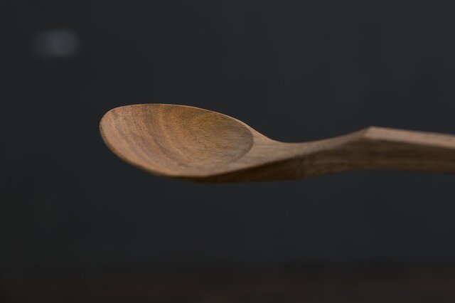Wood Dessert spoonの画像1枚目