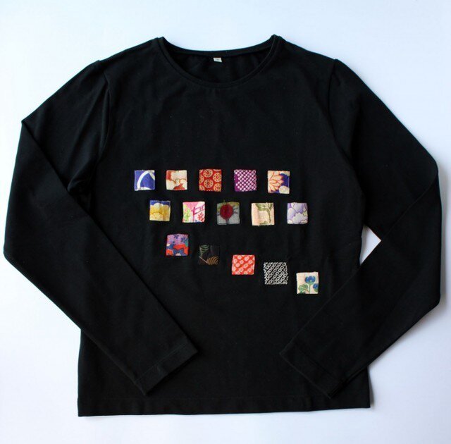 四角連続模様＊square リメイクTシャツ | iichi 日々の暮らしを