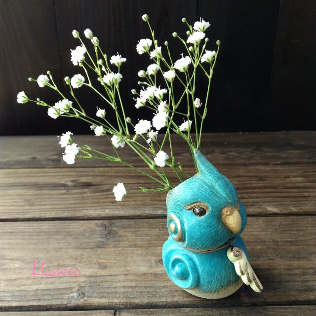 空色オカメの花入れ 6の画像1枚目