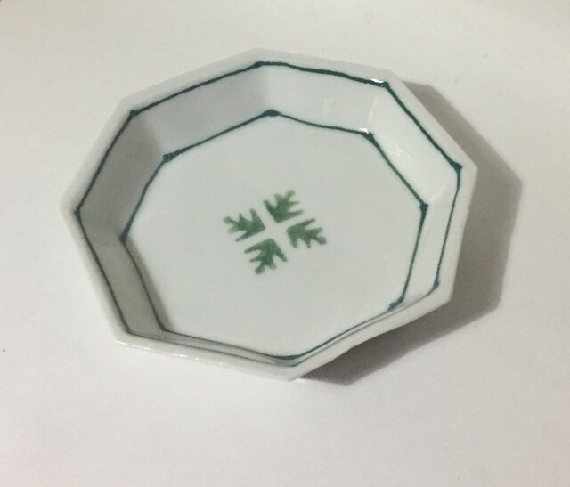 Z263 磁器染付八角小皿の画像1枚目