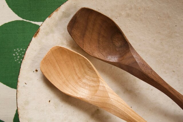 paul18さま専用 木のスプーン B型 [ ブラックウォールナット